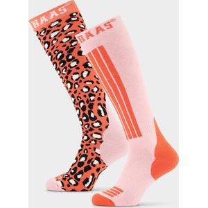 Panther Ski Socks 2-Pack - Orange