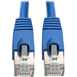 Tripp-Lite N262-035-BL Cat6a 10G-Certified Snagless Shielded STP Network Patch Cable (RJ45 M/M), PoE, Blue, 35 ft. TrippLite