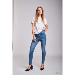 Broek Toxik3 met hoge taille jeans fleece slim fit