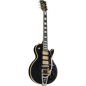 Gibson 1957 LP Custom Bigsby 3PU VOS Ebony #731159 - Custom elektrische gitaar