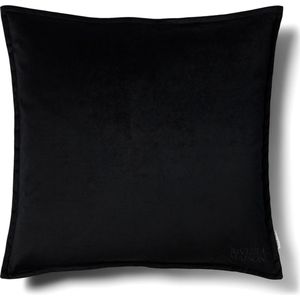 Riviera Maison Kussenhoezen - RM Velvet Pillow Cover - Zwart - 60x60 cm