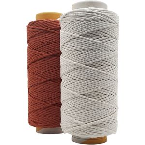 Cafuné Macrame Garen - Lux -2 kg- 5 mm-terracotta/ecru - 195+184 mtr - Uitkambaar - Macrame touw