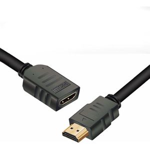 WiseGoods HDMI Verlengkabel Man/Vrouw - 1.4 High Speed HDMI Kabel Verlenging - 3 Meter - Zwart