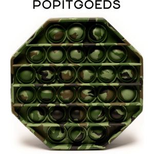 Pop It Fidget Toys - unieke Popits - Popitgoeds - Speelgoed - Gezien op TikTok - Diverse varianten - Leger Groen - Kerst Cadeau