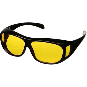 Jaww. Overzet Nachtbril - Autobril / Mistbril - Nachtzicht Auto Bril - Dames / Heren