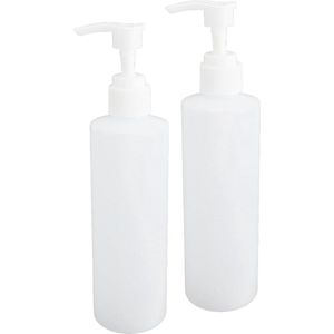 Massageolieverwarmer dispenser flessen - 2 stuks herbruikbare massageoliedispensers met pompdispenser .