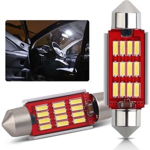 TLVX C5W 39mm Festoon LED Auto lampen / 2 stuks / 39 milimeter / Interieur lamp / Leeslamp / Sfeerverlichting dakhemel / Interior Bulb / Buislamp / Kofferbak verlichting Bagage / Instapverlichting led / Canbus Storingsvrij / 6000K Wit licht / 12V