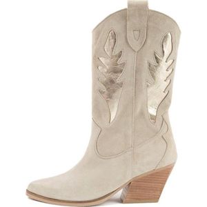 Babouche | Soof Western beige/goud (maat 41)