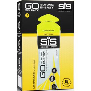 Science in Sport - SiS Go Isotonic Energygel - Energie gel - Isotone Sportgel - Lemon & Lime Smaak - 6 x 60ml