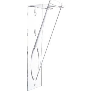 J-Line vase Bloemenhouder Tube - kunststof - transparant
