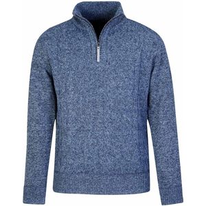 BJØRNSON Lunt Kabel-Gebreide Winter Pullover Heren - Teddy - Maat 2XL - Navy