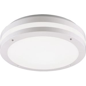 LED Plafondlamp - Torna Keraly - Opbouw Rond - Bewegingssensor - Waterdicht - 12W - Mat Wit - Kunststof