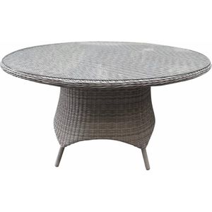 Riccione dining tuintafel \xd8 150 cm wit grijs