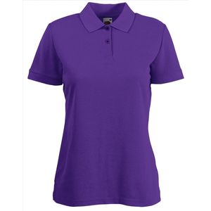 Fruit of the Loom - Dames-Fit Pique Polo- Paars - S