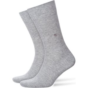 Burlington Everyday 2-Pack one-size katoen multipack sokken heren grijs - Matt 40-46