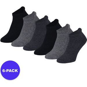 Apollo (Sports) - Sneaker Sportsokken Basic - Unisex - Blauw -42/47 - 6-Pack - Voordeelpakket
