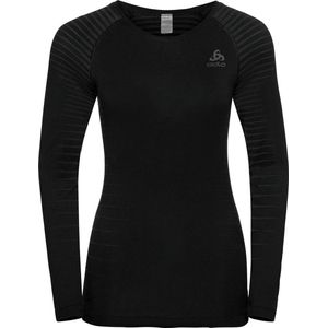 Odlo Bl Top Crew Neck L/S Performance Light Dames Thermoshirt - Black - Maat XS