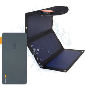 Xtorm Zonnepaneel + Powerbank bundel - Xtorm 15W Essential Powerbank 20.000 + Xtorm SolarBooster 21W Panel, 20.000mAh capaciteit, 15W USB-C en USB-A poort, SunPower Technologie, Geschikt voor Smartphones en Tablets