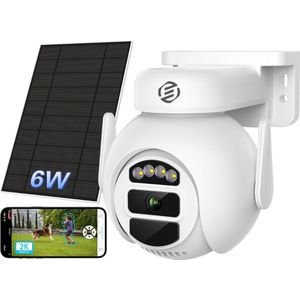 Equivera Camerabewaking Draadloos - Beveiligingscamera - Beveiligingscamera voor buiten - Beveiligingscamera buiten - Draadloze beveiligingscamera - Draadloze beveiligingscamera buiten - Bewakingscamera - Bewakingscamera voor buiten