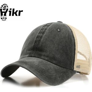 Hikr® Trucker Cap - Half mesh lichtgewicht hardloop pet - Baseball cap - One size sport cap - Unisex - Outdoor - Sporten - Hiking & Wandelen