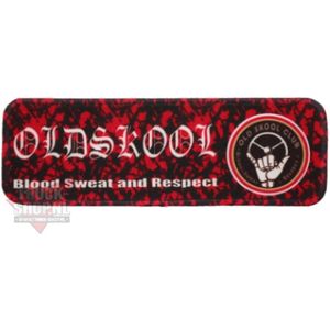 Dashboardmat Old skool club pluche rood voor auto, vrachtwagen, truck, enz
