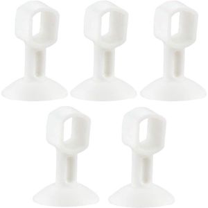 5 stuks siliconen deurklink crashpad rubberen deurknop beschermpad anti botsing stop voor thuis badkamer slaapkamer keuken toilet wit