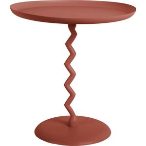 Leitmotiv - Zig Zag - Bijzettafel - Rood - Metaal