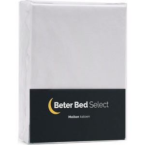 Beter Bed Select Molton 160 x 200 cm - Matrasbeschermer - Matrashoes - 30 cm - Wit