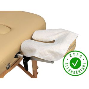 ZenGrowth® Disposable Hoofdsteunhoesjes – 200 stuks – Wit – Hypoallergeen – Bescherming voor de massagetafel – Hygiënisch