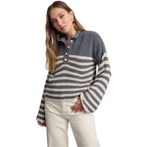 Trendyol Marineblauwe Gebreide Trui Met Brede Hals En Strepen Twoaw24Kz00165