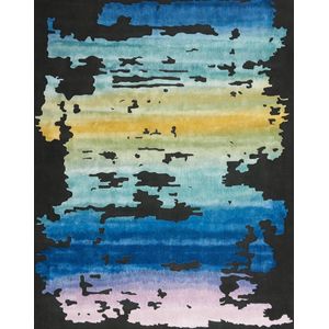 Vloerkleed Nourison Prismatic Black Multicolour PRS23 - maat 168 x 226 cm
