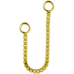 Verbindingsketting voor Piercingringen (32mm) – Subtiel & Elegant