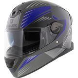 SHARK SKWAL 2.2 HALLDER Motorhelm integraalhelm Mat Antraciet blauw Antraciet - Maat XL