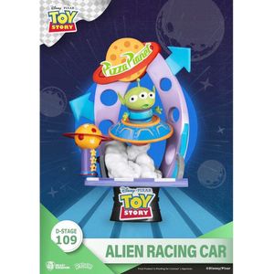 Beast Kingdom Toys Toy Story - Alien Racing Car 15 cm D-Stage PVC Diorama Beeld/figuur - Multicolours