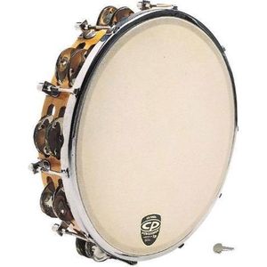 Latin Percussion LP CP391 Tunable Wood Tambourine tamboerijn met vel
