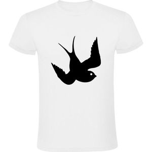 Oldschool bird Heren T-shirt | vogel | vliegen