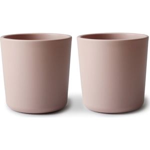 Siliconen drinkbeker - Mushie - BPA vrij - Blush roze - set 2