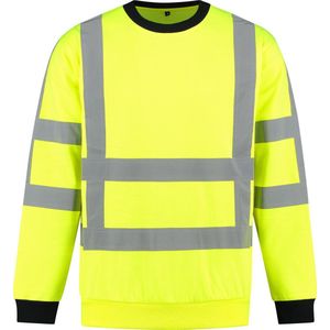 Yoworkwear Sweater RWS Fluor Geel - Maat XL