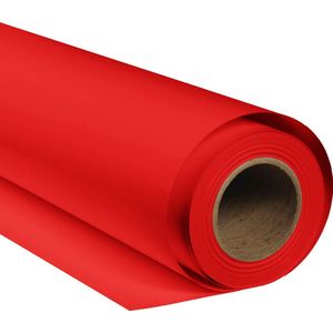 Bresser Achtergrondpapier op Rol - SBP05 - 2x11m - Geschikt voor fotostudio - Rood