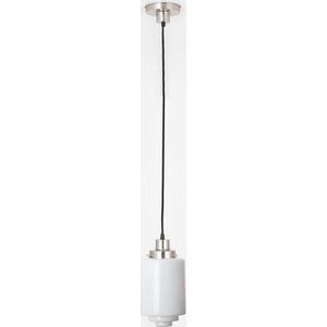 Art Deco Trade - Hanglamp aan snoer Getrapte Cilinder Medium 20's Matnikkel