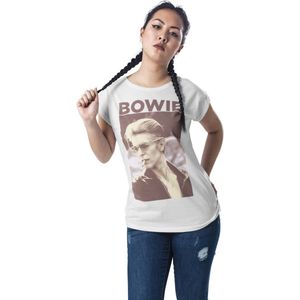 Mister Tee David Bowie - David Bowie Dames T-shirt - 4XL - Wit