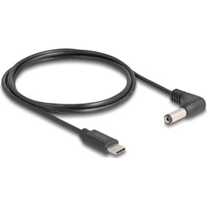 DeLOCK 85398 electriciteitssnoer Zwart 1,5 m USB C 5.5 x 2.1 mm