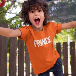 Oranje Koningsdag T-Shirt Kind Premium (5-6 jaar - MAAT 110/116) | Oranje kleding & shirts | Feestkleding