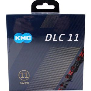KMC X11 DLC Fietsketting 11 speed - Zwart/Rood