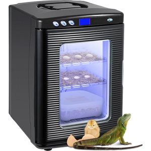 Broedmachine - Incubator - Reptielen -25L - Koeling En Verwarming - 5-60 °C - Zwart