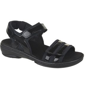 Fidelio sandaal klit zwart lak art 445018 20 maat 42