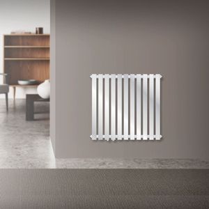 Badkamer radiator Horizontaal met middenaansluiting 640x600 mm Chroom LuxeBath