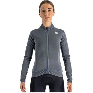 Sportful Monocrom Thermische Jersey Met Lange Mouwen Grijs S Vrouw