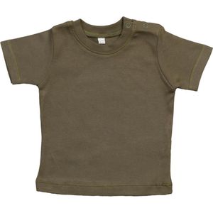 BabyBugz - Baby T-Shirt - Khaki - 100% Biologisch Katoen - 74-80