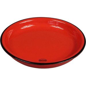 CABANAZ - bord, keramiek, SMALL PLATE, doorsnede 15.6 cm, rood